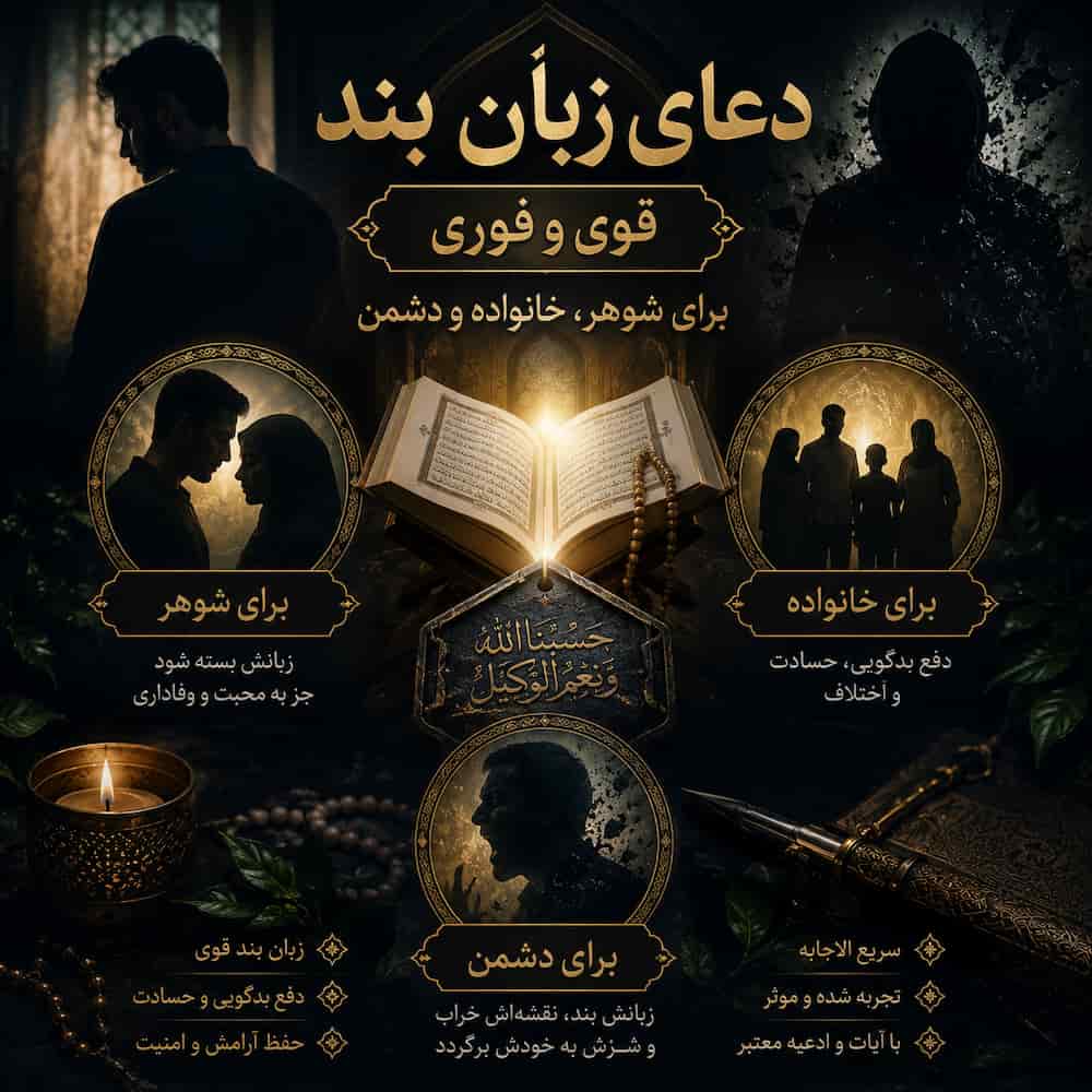 دعای زبان بند